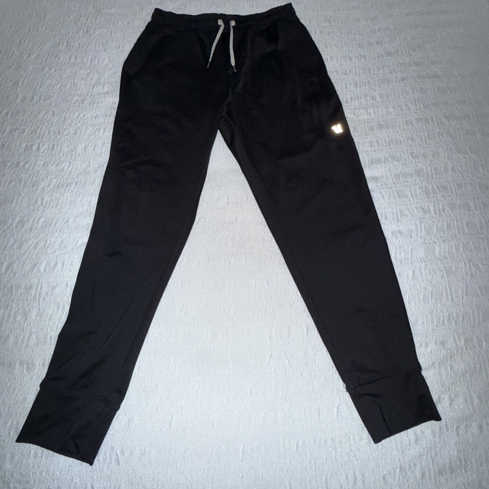 Vuori Men's Medium Black Polyester Zip Pocket Sunday Performance Jogger Pant